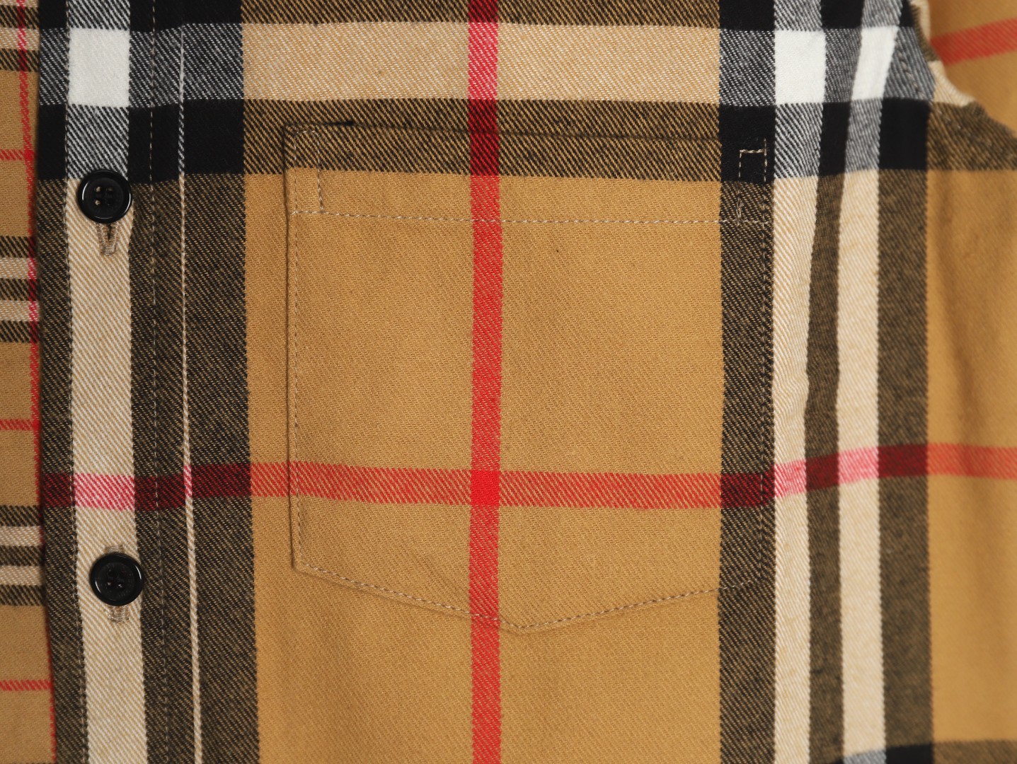 Burberry Double Brushed Striped Check Classic Shirt