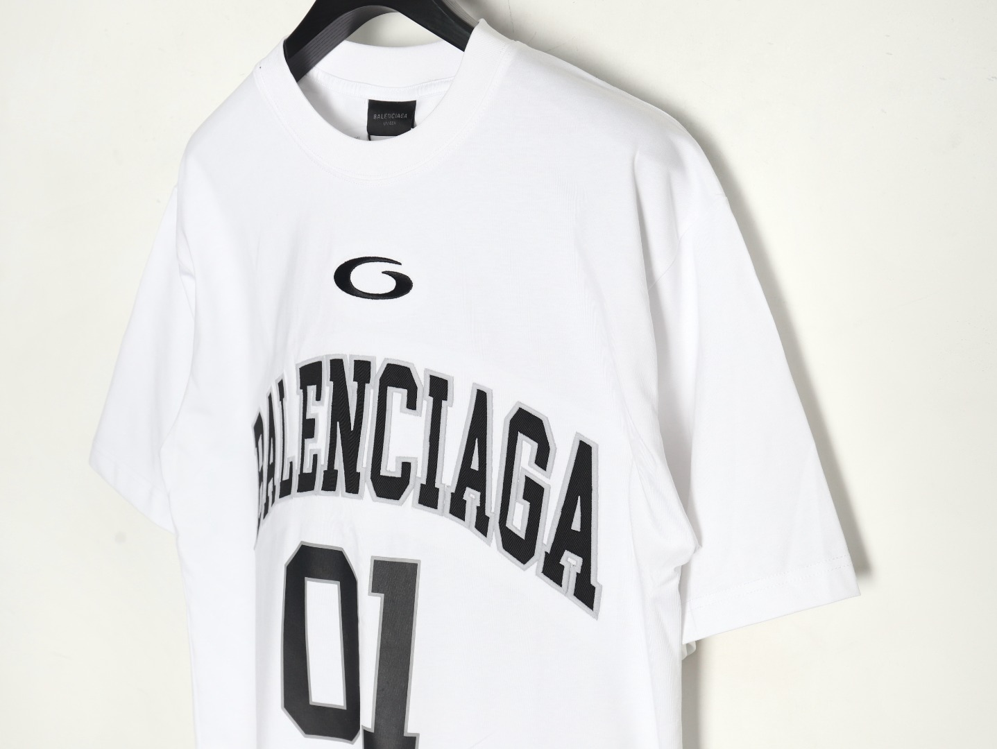 Balenciaga basketball jersey embroidered print short-sleeved T-shirt
