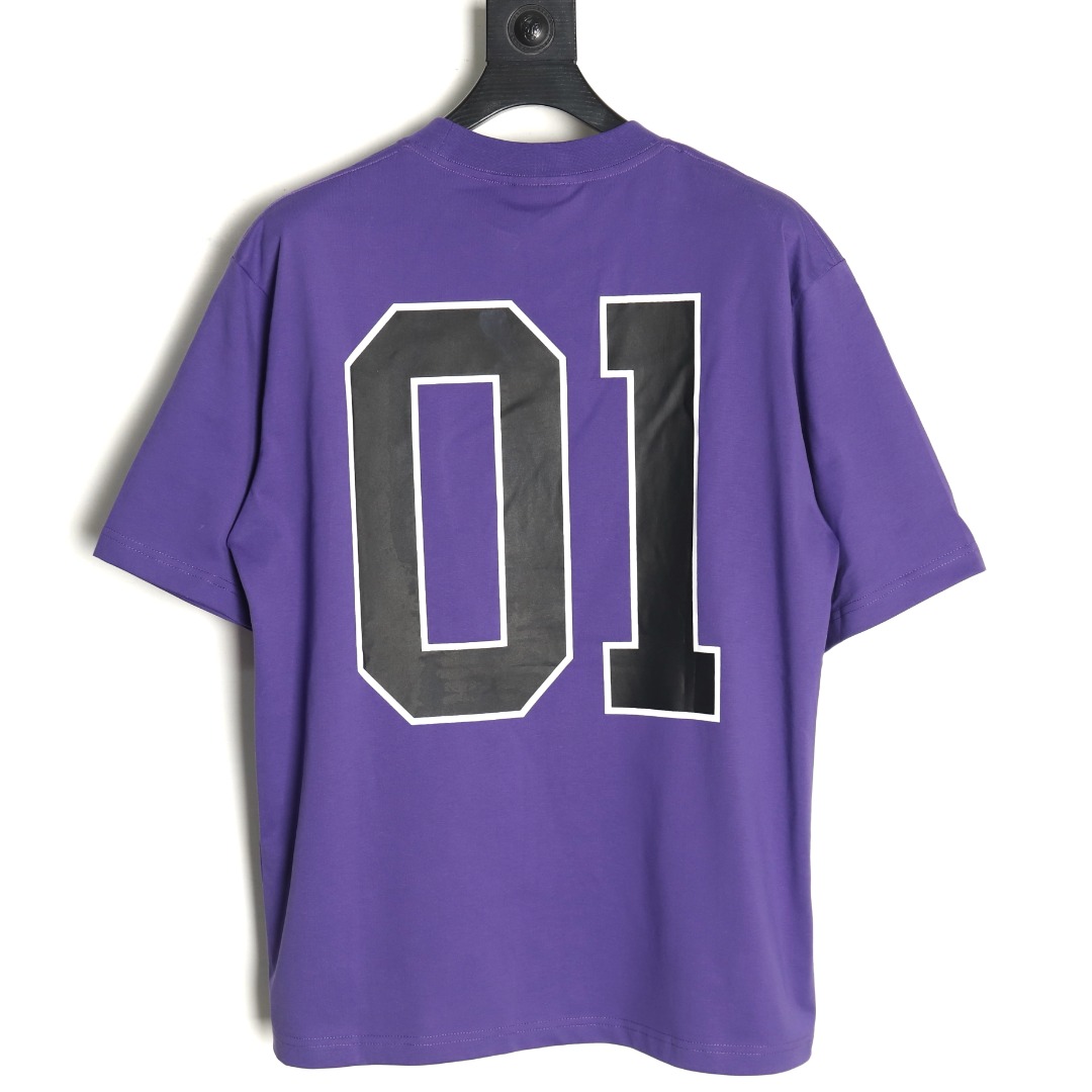 Balenciaga basketball jersey embroidered print short-sleeved T-shirt TSK1