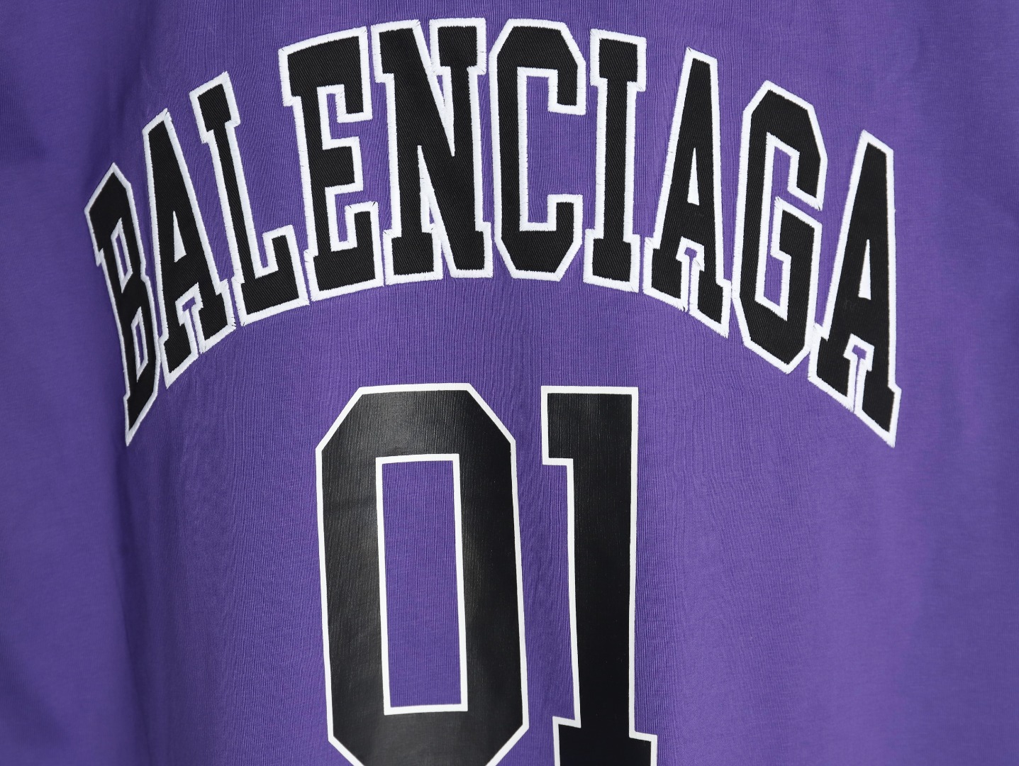 Balenciaga basketball jersey embroidered print short-sleeved T-shirt TSK1