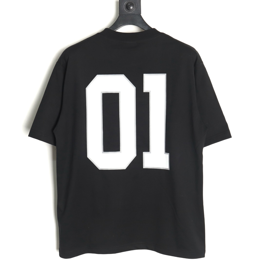 Balenciaga basketball jersey embroidered print short-sleeved T-shirt TSK3