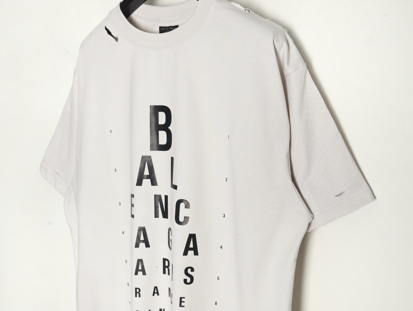 Balenciaga Cut Eye Chart Short Sleeve T-shirt