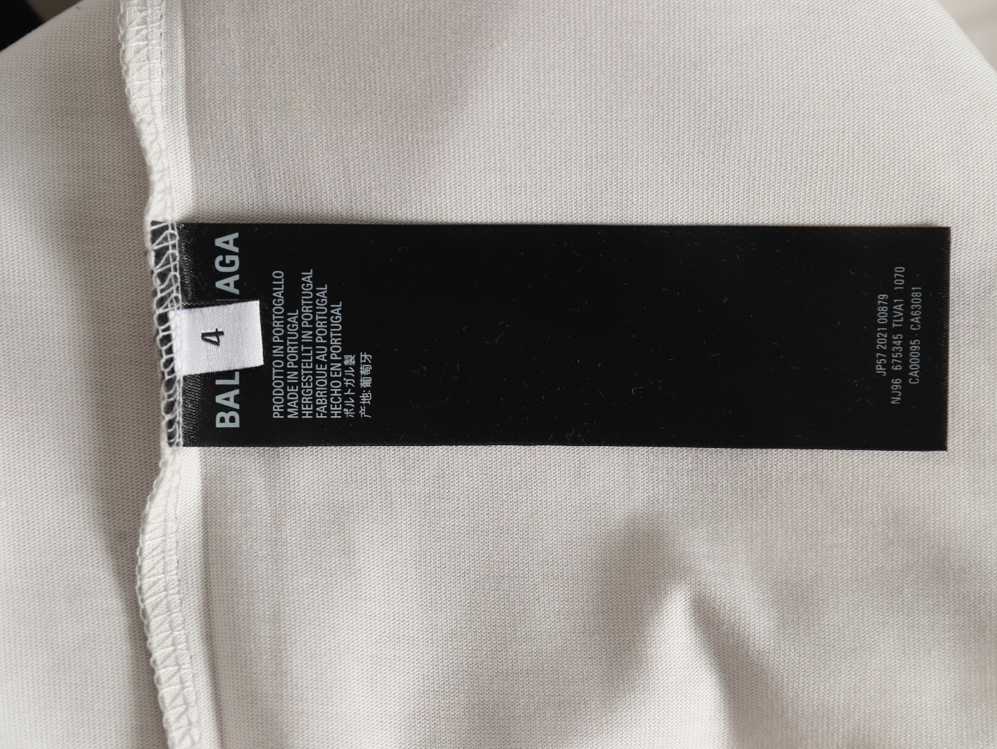 Balenciaga Cut Eye Chart Short Sleeve T-shirt
