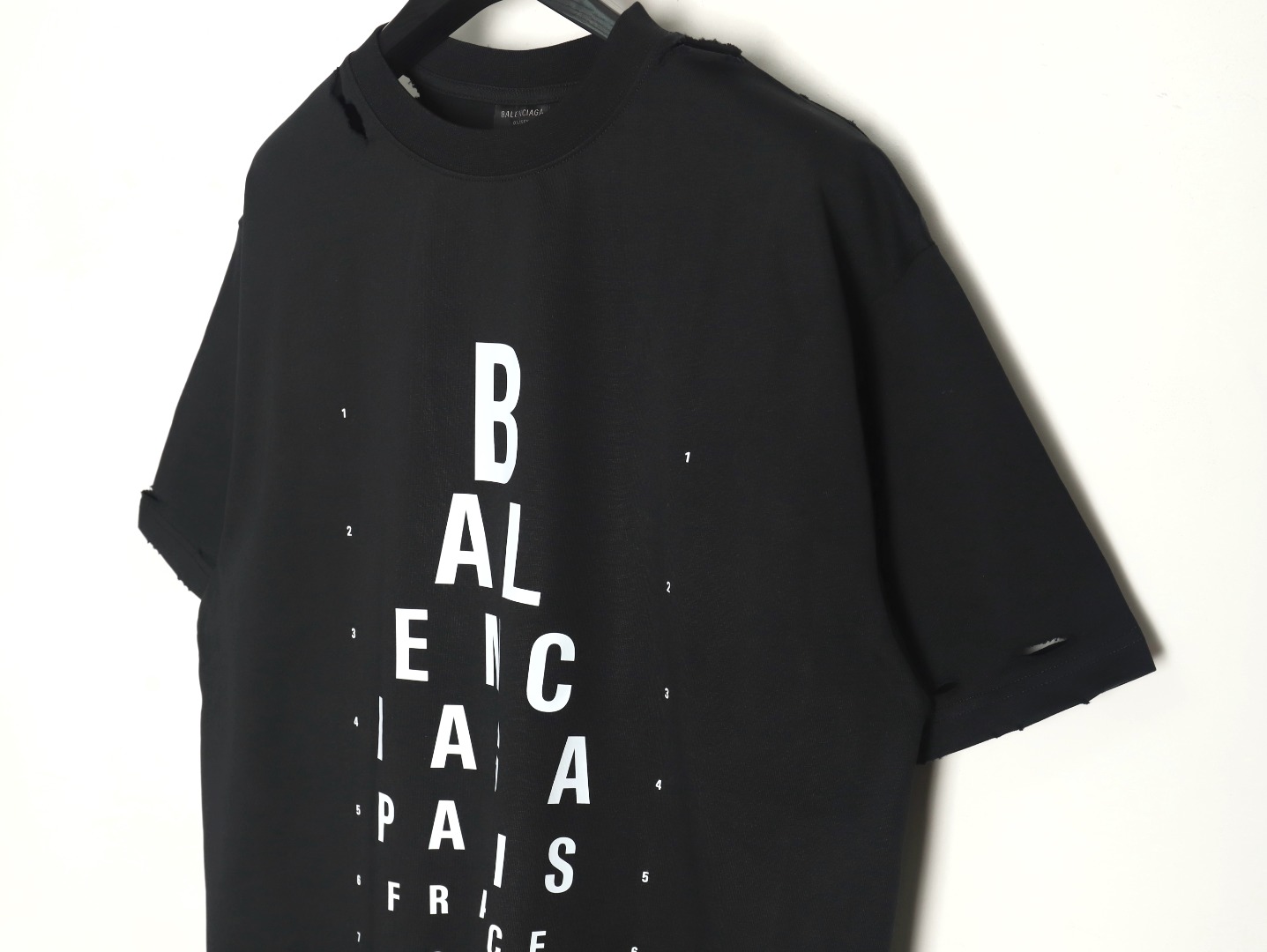 Balenciaga Cut Eye Chart Short Sleeve T-shirt TSK1