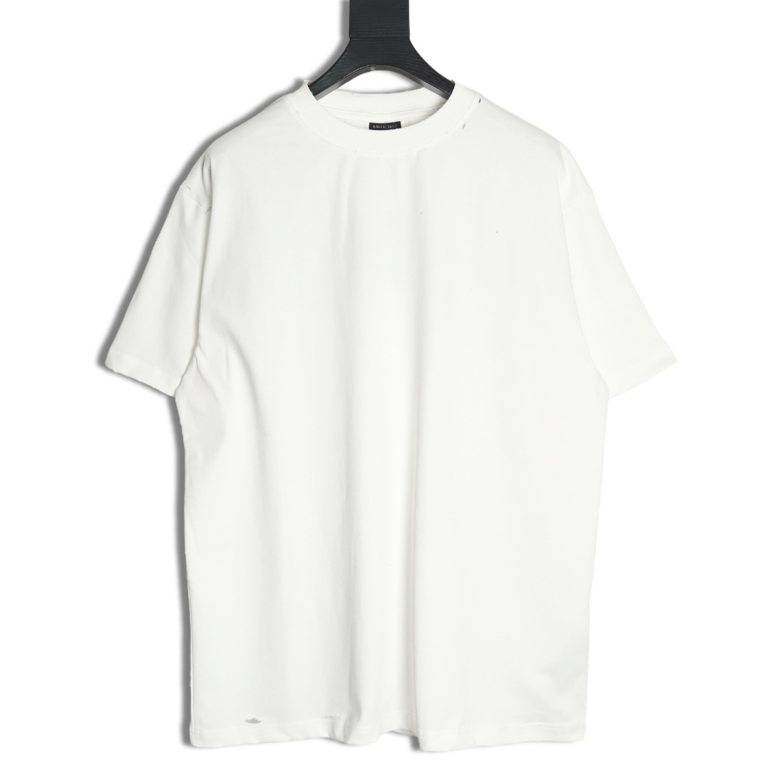 Balenciaga back offset printed short-sleeved T-shirt