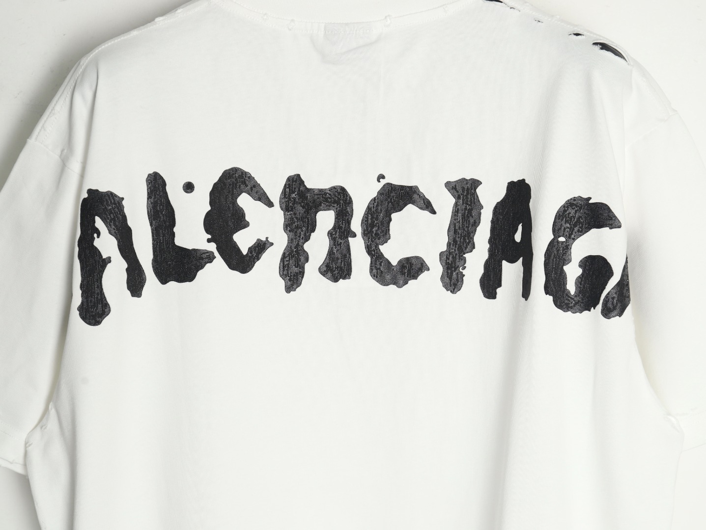 Balenciaga back offset printed short-sleeved T-shirt