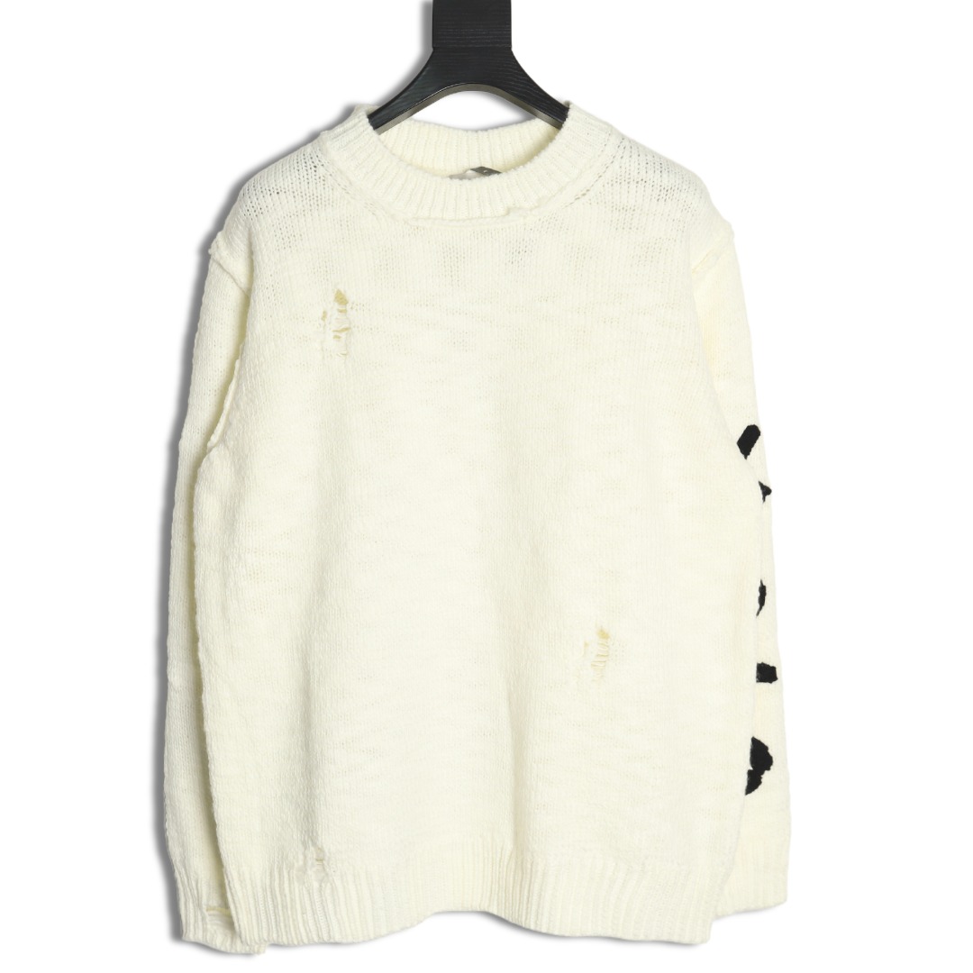 Dior dinosaur chair embroidered crewneck sweater