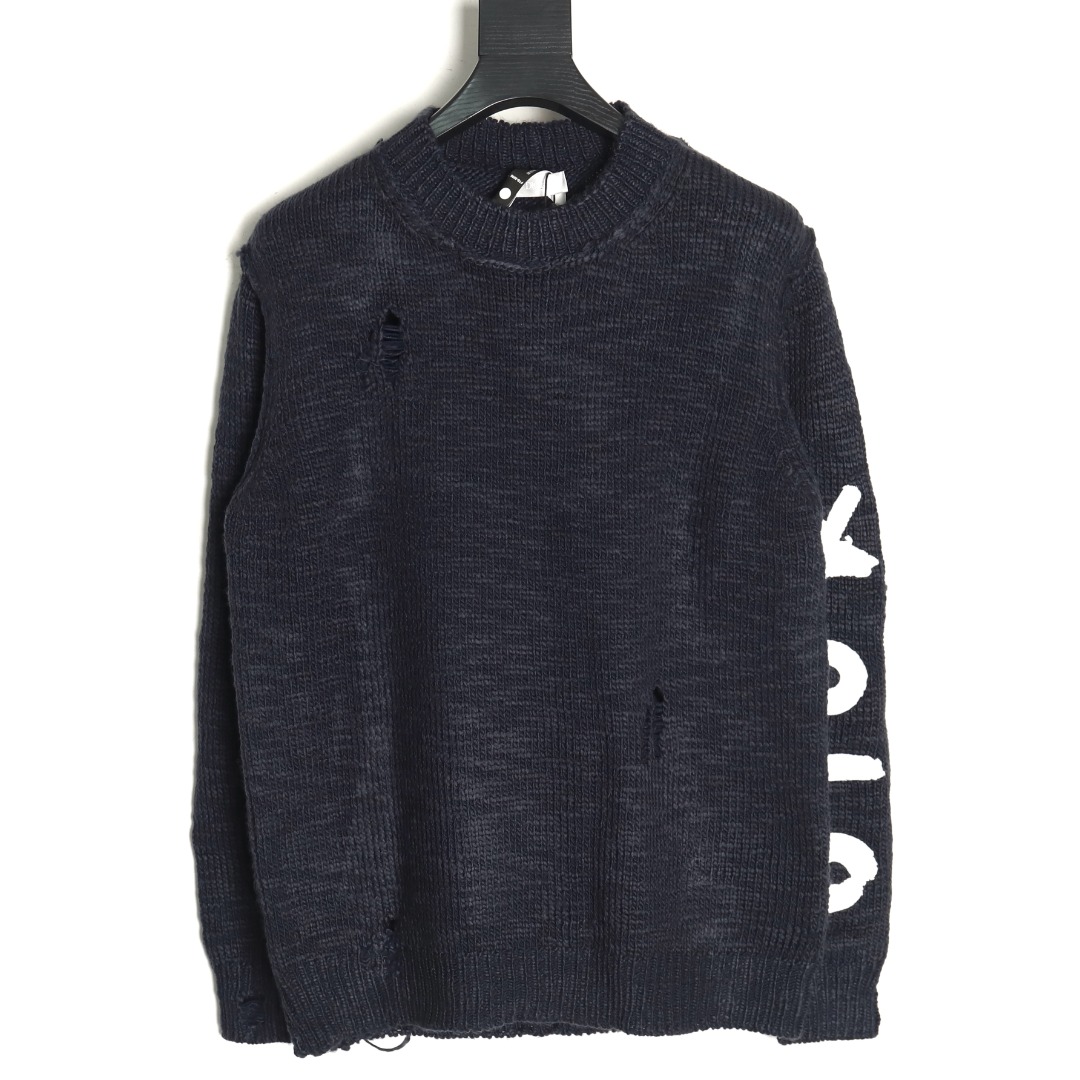 Dior dinosaur chair embroidered crewneck sweater TSK1