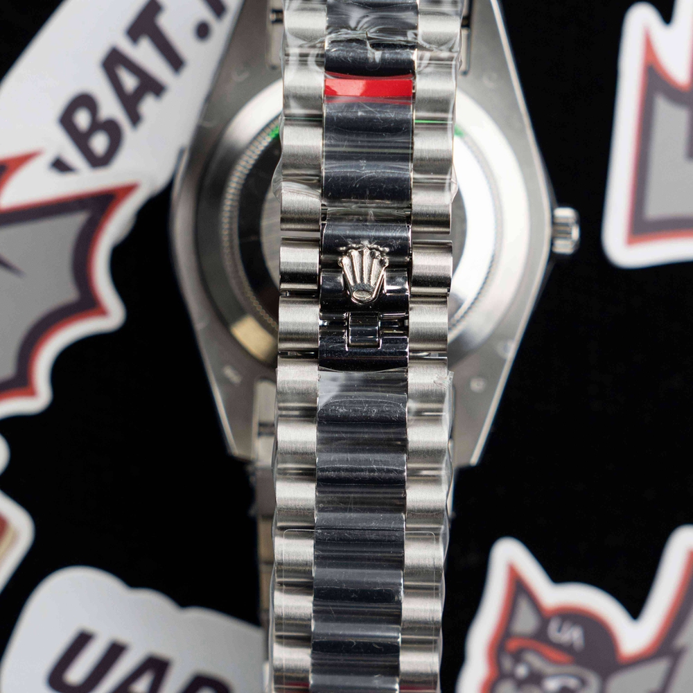 Rolex - DayDate 40mm Flt SS/SS Pearl Wht Roman BP Swiss 2836