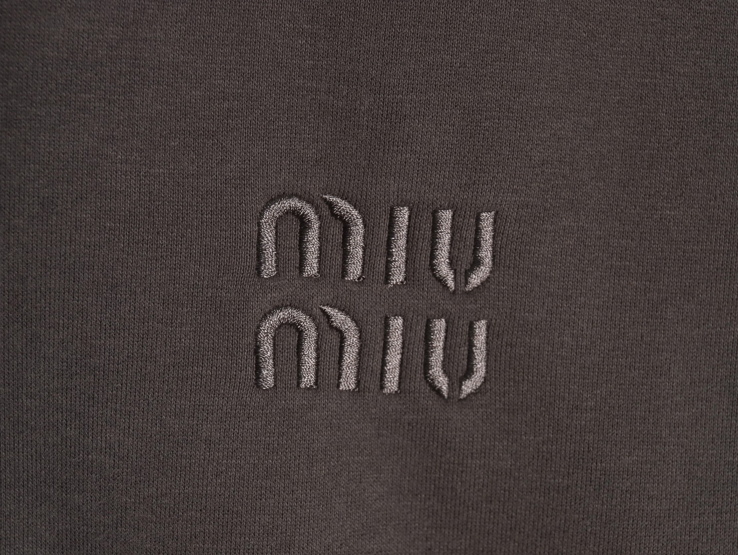 Miu Miu embroidered logo velvet zip-up jacket TSK1