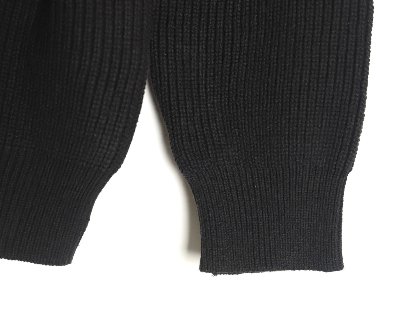Prada triangle logo iron plate knitted pullover sweater