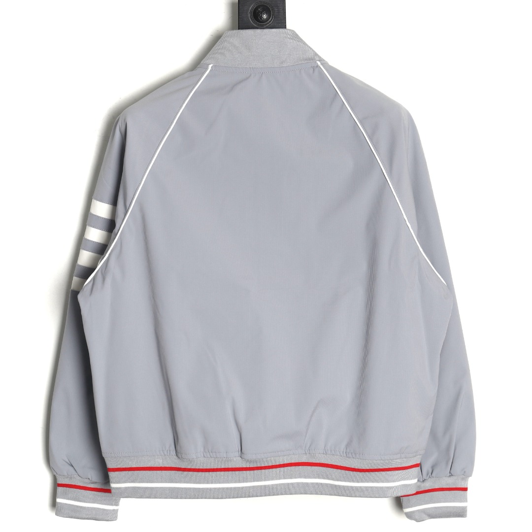 Thom Browne four-bar bomber jacket