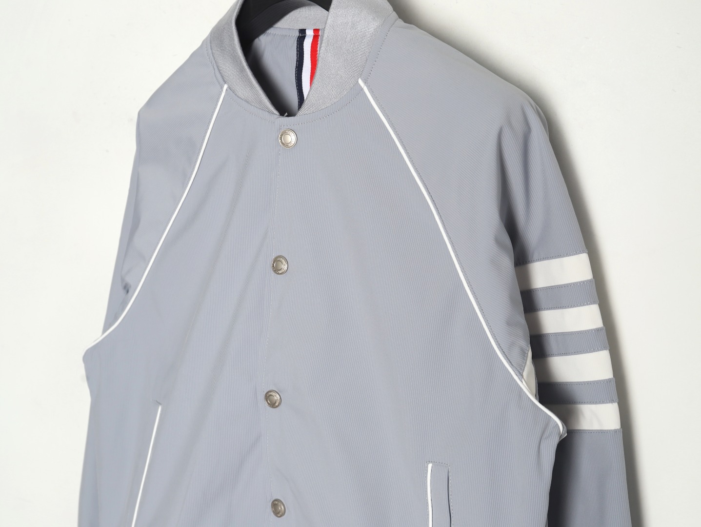 Thom Browne four-bar bomber jacket