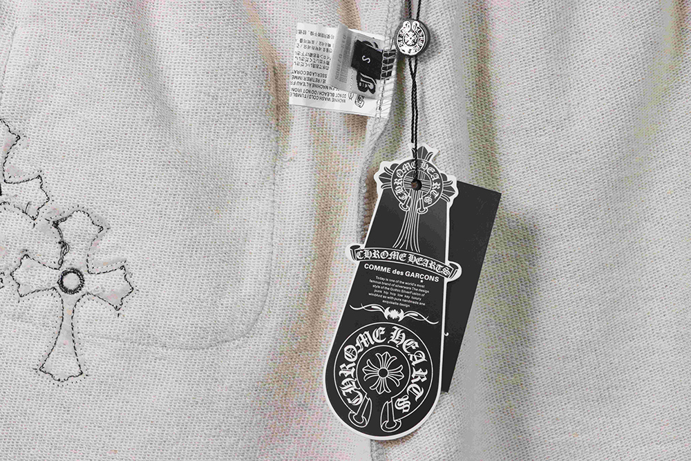 Chrome Hearts Horseshoe Cross Grey Shorts