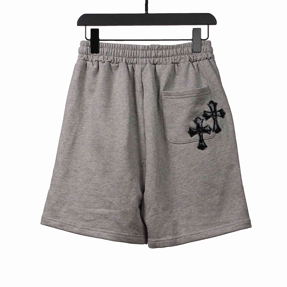 Chrome Hearts Horseshoe Cross Grey Shorts