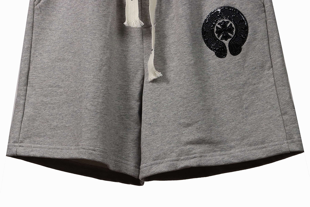 Chrome Hearts Horseshoe Cross Grey Shorts