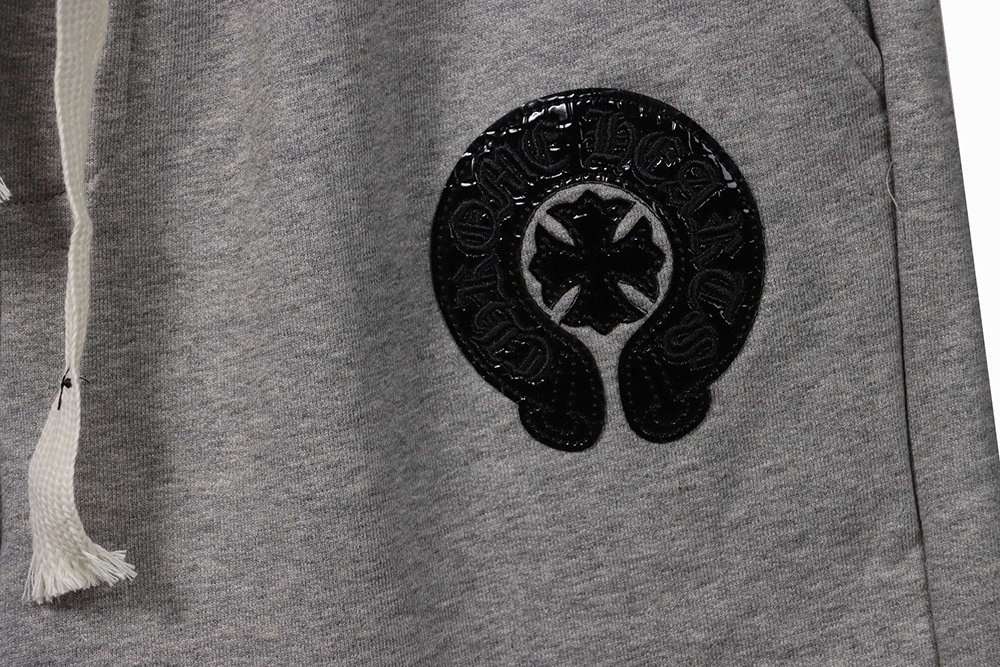 Chrome Hearts Horseshoe Cross Grey Shorts