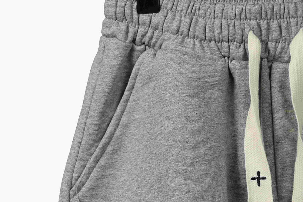 Chrome Hearts Horseshoe Cross Grey Shorts