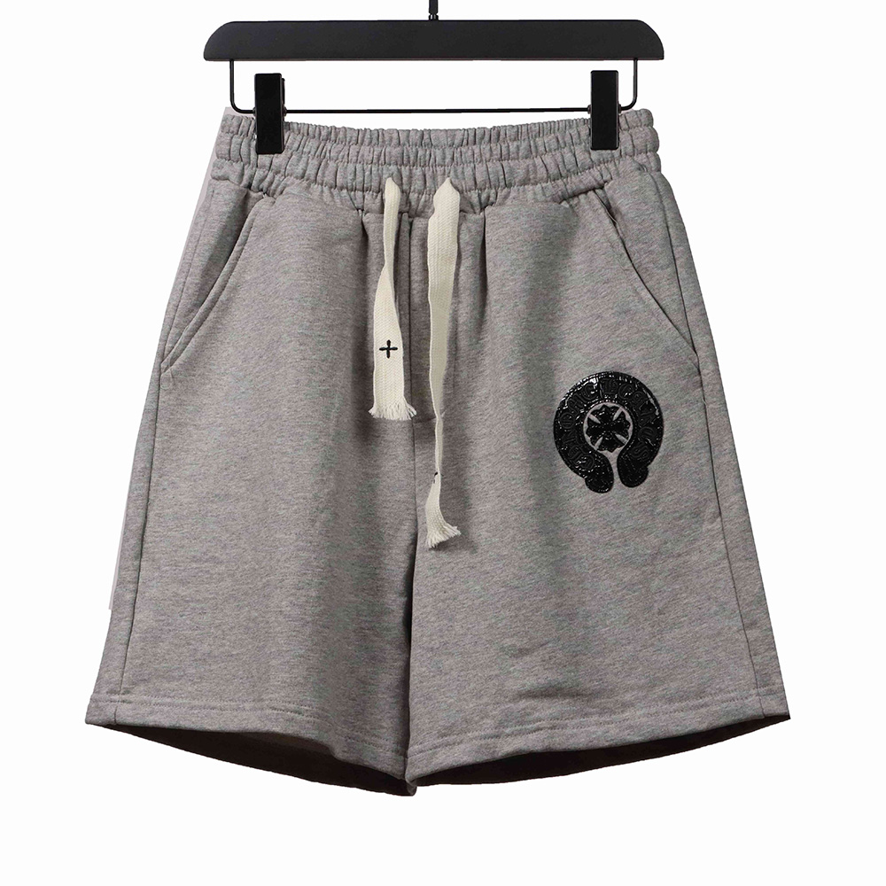Chrome Hearts Horseshoe Cross Grey Shorts