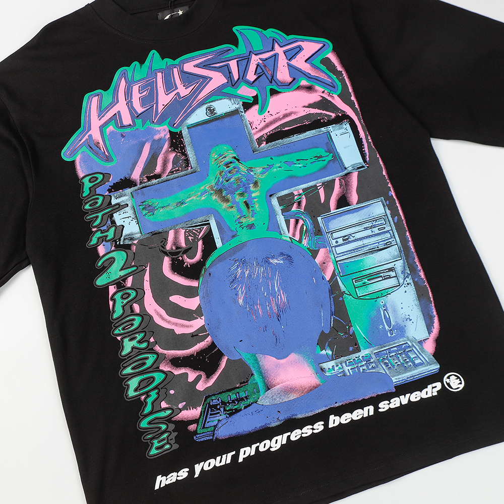 Hell Star Print Long Sleeve T-shirt