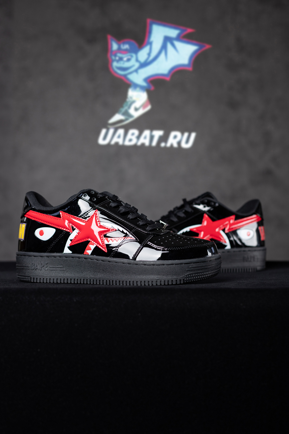 BAPE Shark Bape Sta Low Black