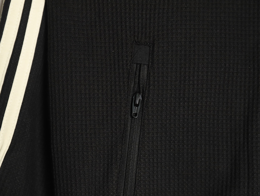Adidas Logo Embroidered Side Stripe Retro Sports Stand Collar Jacket TSK1