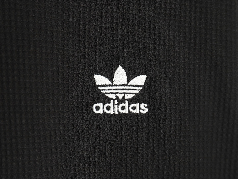 Adidas Logo Embroidered Side Stripe Retro Sports Stand Collar Jacket TSK1