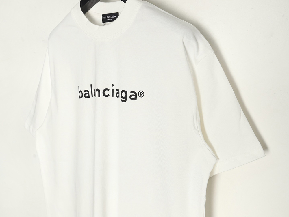 Balenciaga Small R Logo Print Short Sleeve T-shirt