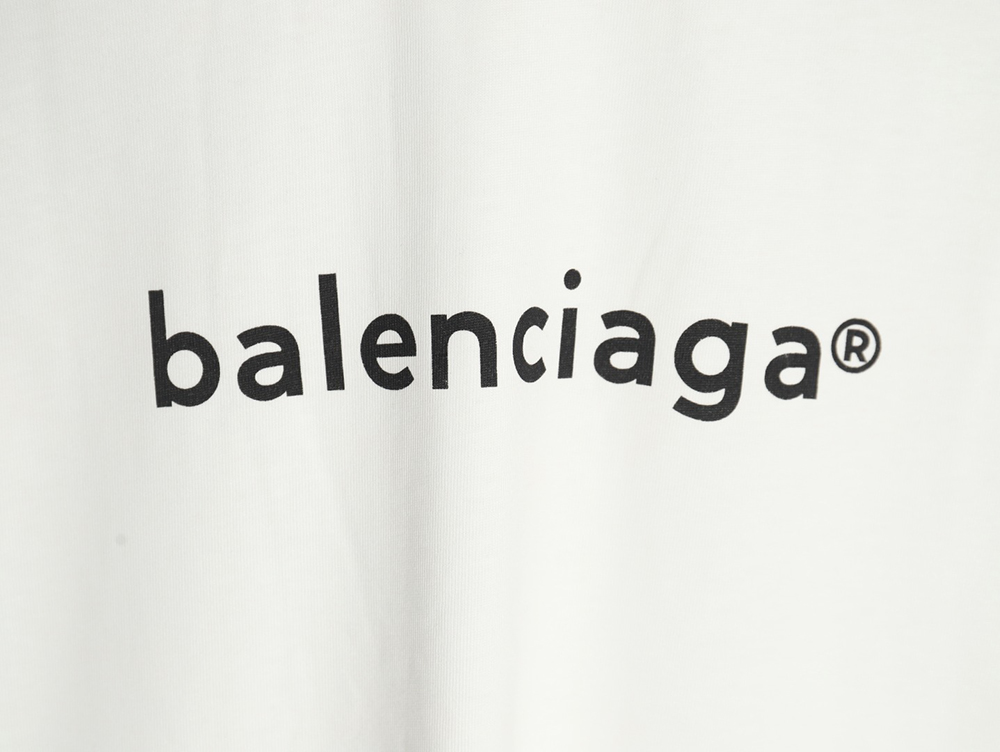 Balenciaga Small R Logo Print Short Sleeve T-shirt