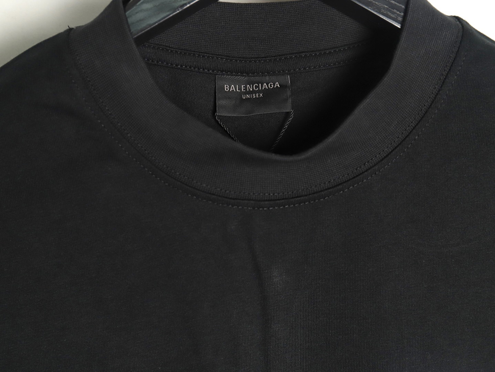 Balenciaga Graffiti Small Letters Print Short Sleeve T-shirt TSK1