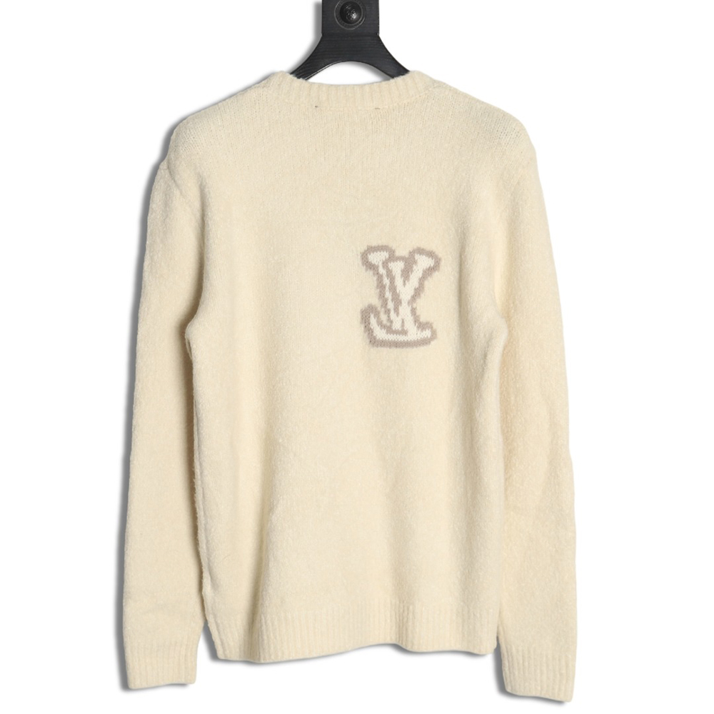 Louis Vuitton monogram intarsia knitted crew neck sweater