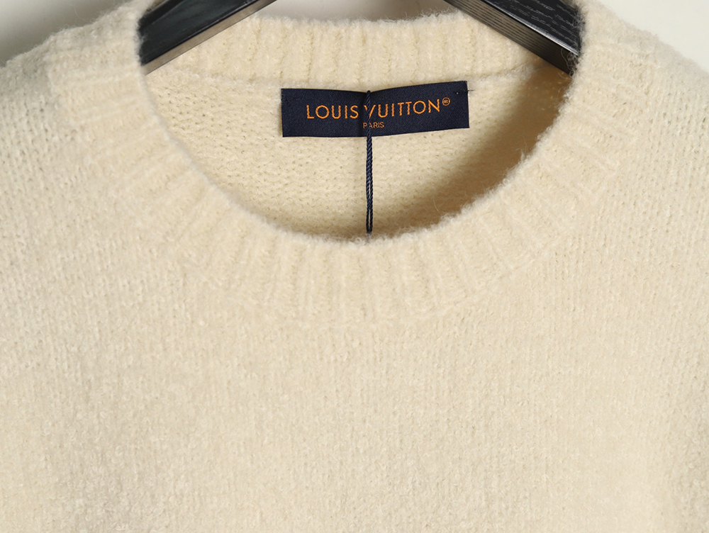 Louis Vuitton monogram intarsia knitted crew neck sweater