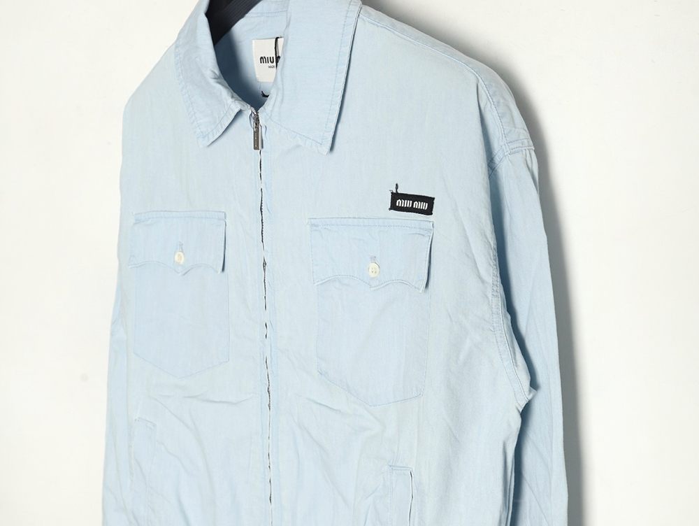 Miu Miu double pocket belted jacket