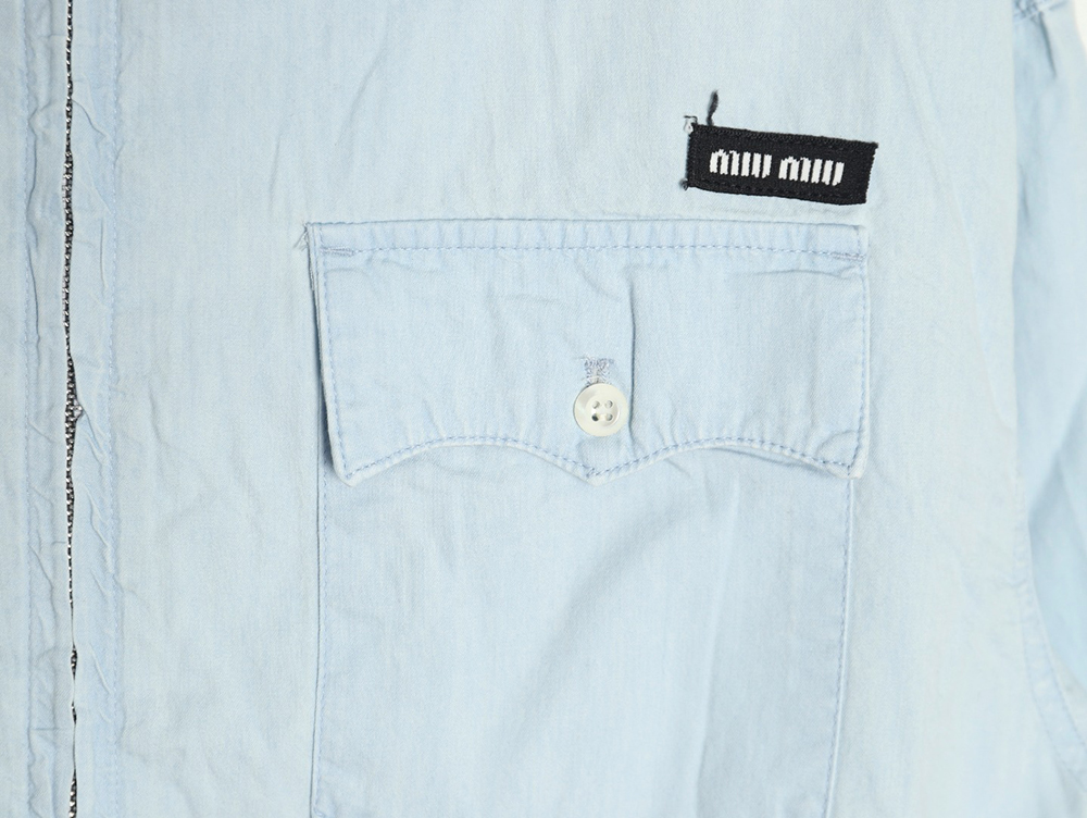 Miu Miu double pocket belted jacket