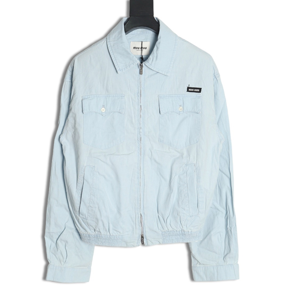 Miu Miu double pocket belted jacket