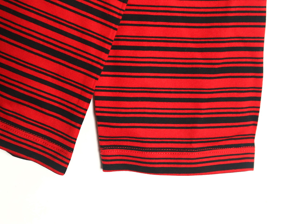 Miu Miu Red Striped Long Sleeve T-Shirt