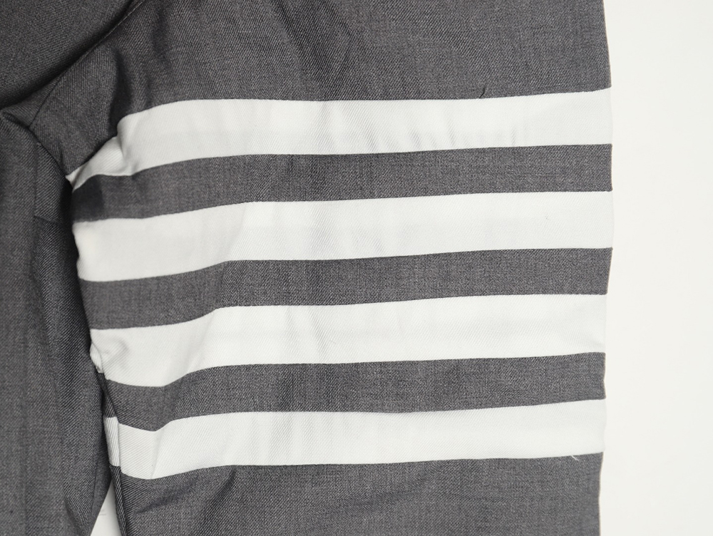 Thom Browne yarn-dyed four-bar zip-up trench coat