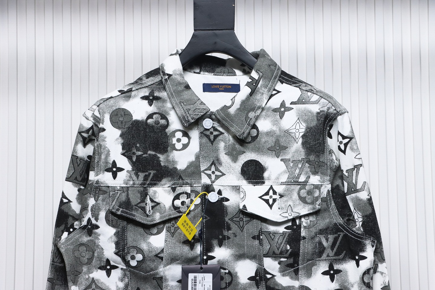 LouisVuitton ink camouflage monogram full print denim jacket