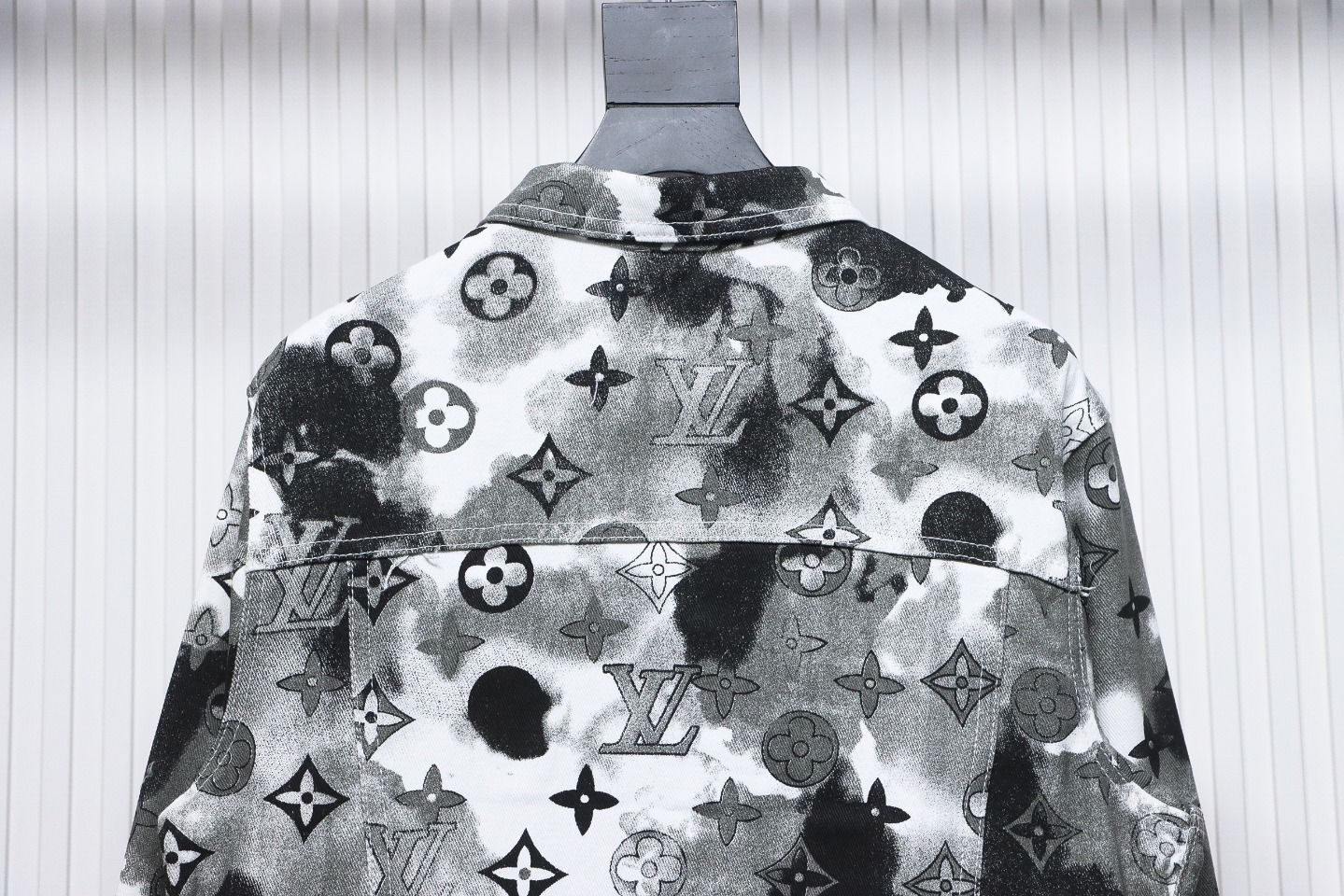 LouisVuitton ink camouflage monogram full print denim jacket