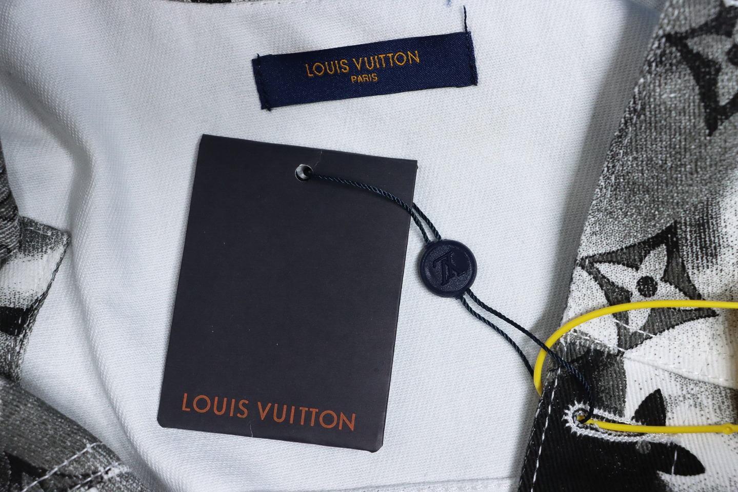 LouisVuitton ink camouflage monogram full print denim jacket