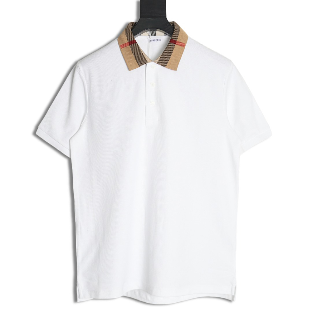 Burberry Classic Collar Check Short Sleeve Polo Shirt TSK2