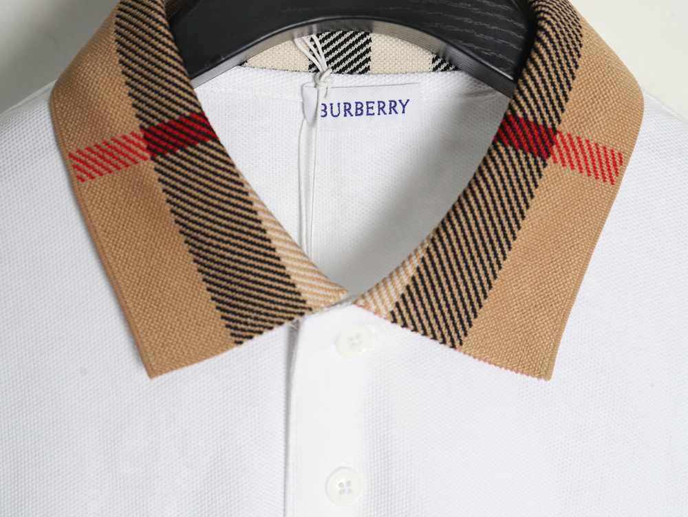 Burberry Classic Collar Check Short Sleeve Polo Shirt TSK2