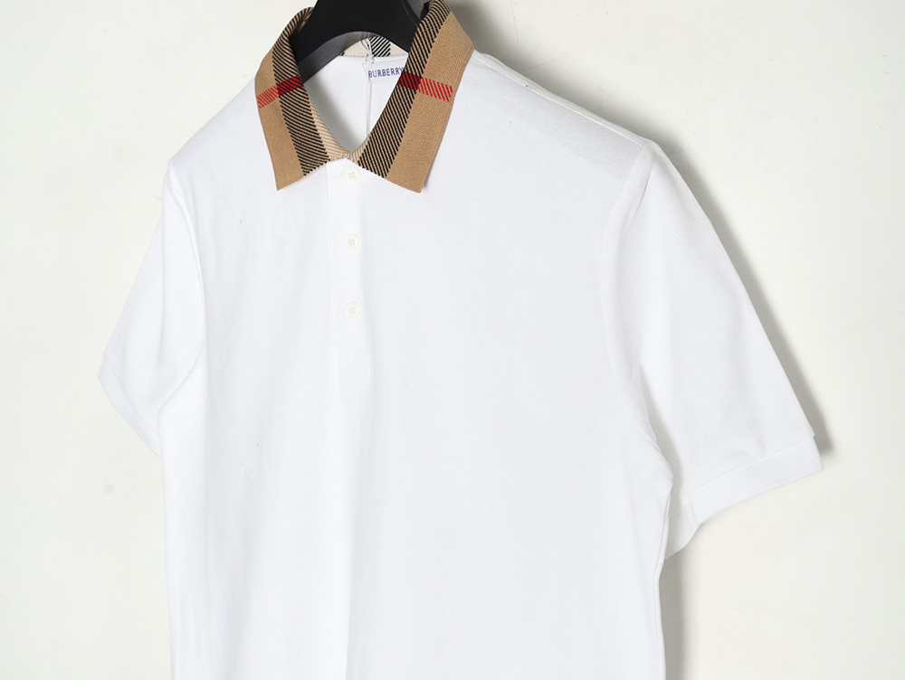 Burberry Classic Collar Check Short Sleeve Polo Shirt TSK2