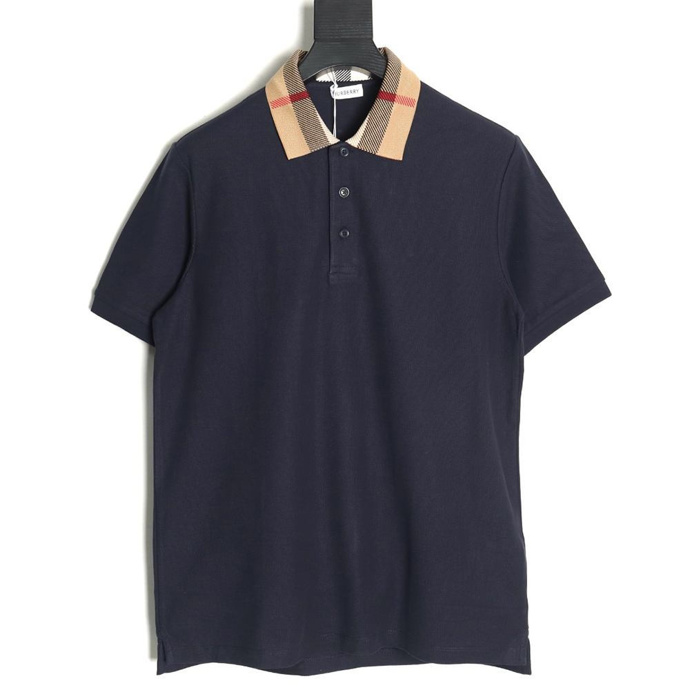 Burberry Classic Collar Check Short Sleeve Polo Shirt TSK3