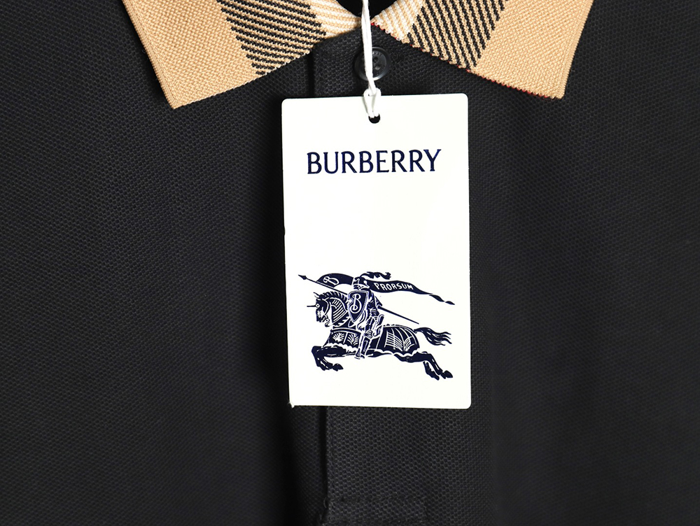 Burberry Classic Collar Check Short Sleeve Polo Shirt TSK4