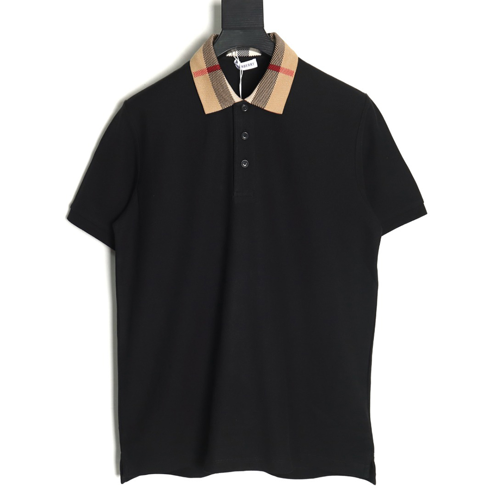 Burberry Classic Collar Check Short Sleeve Polo Shirt TSK4