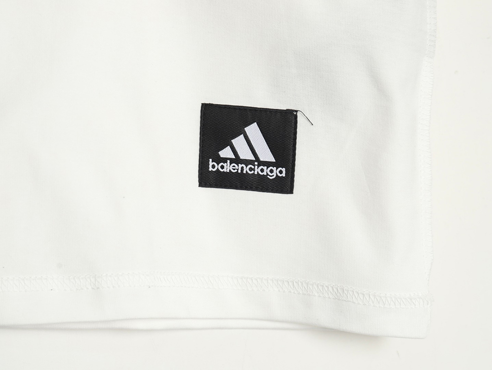 Balenciaga & Adidas co-branded embroidered short-sleeved T-shirt