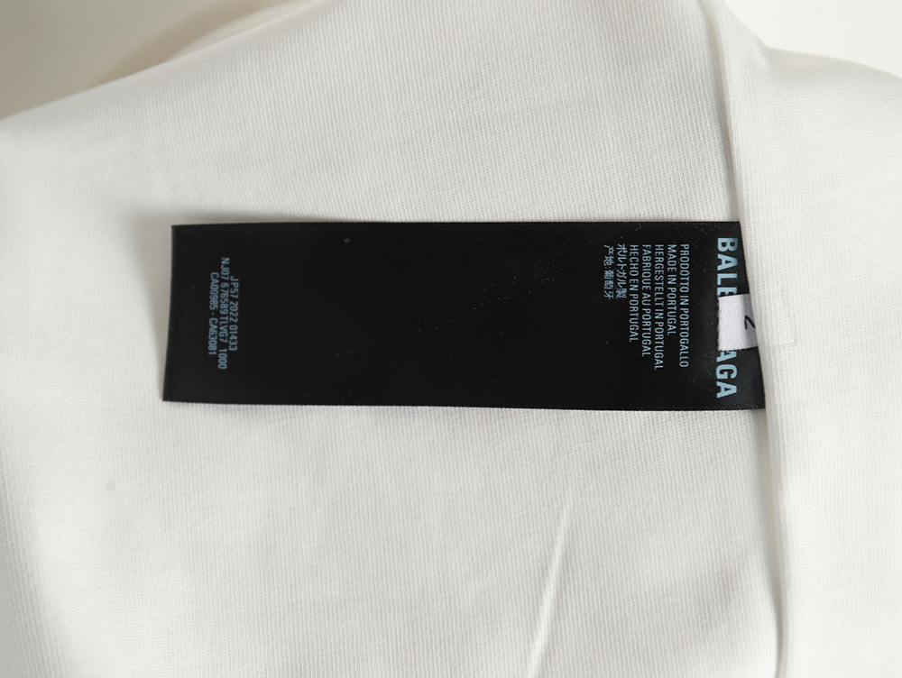 Balenciaga & Adidas co-branded embroidered short-sleeved T-shirt