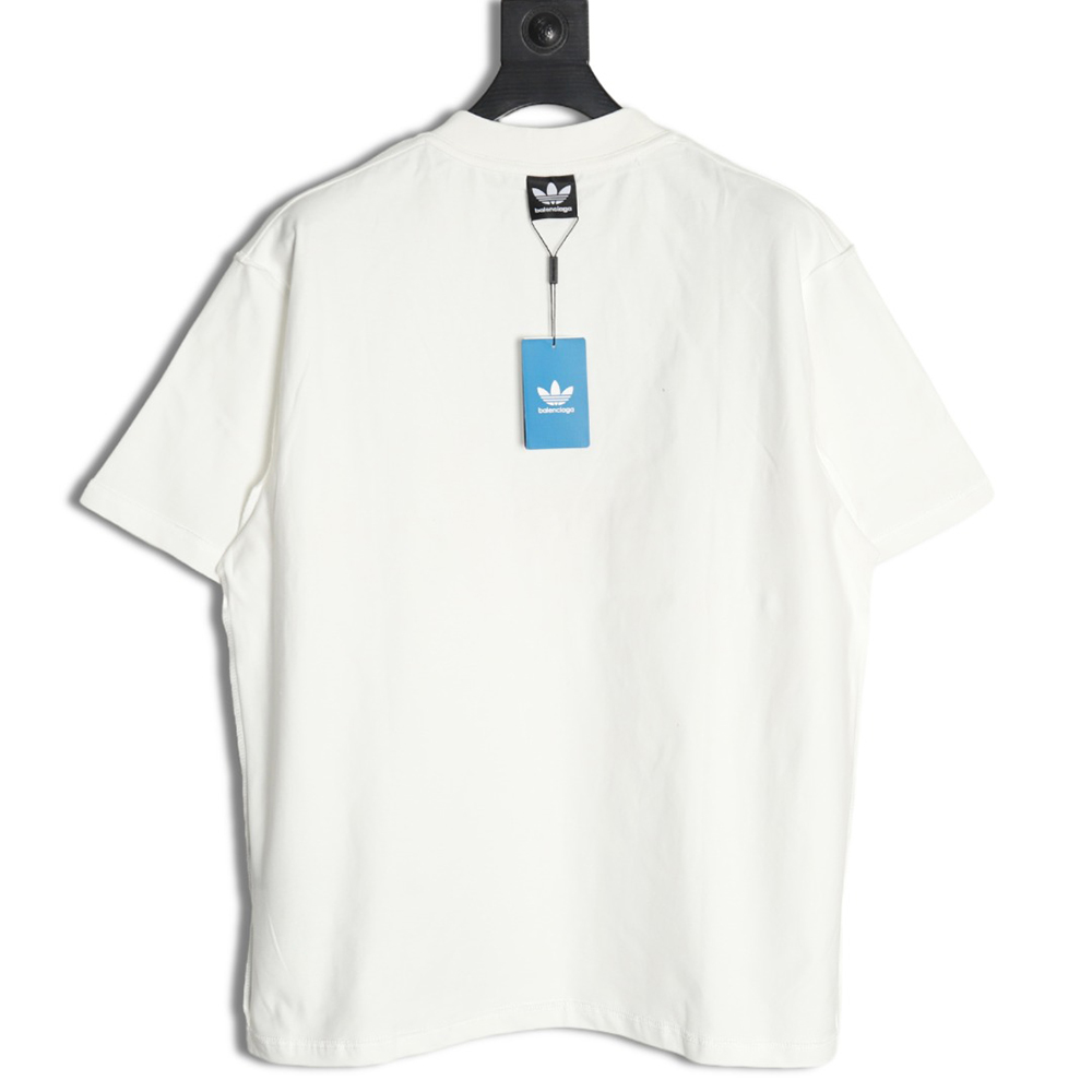 Balenciaga & Adidas co-branded embroidered short-sleeved T-shirt