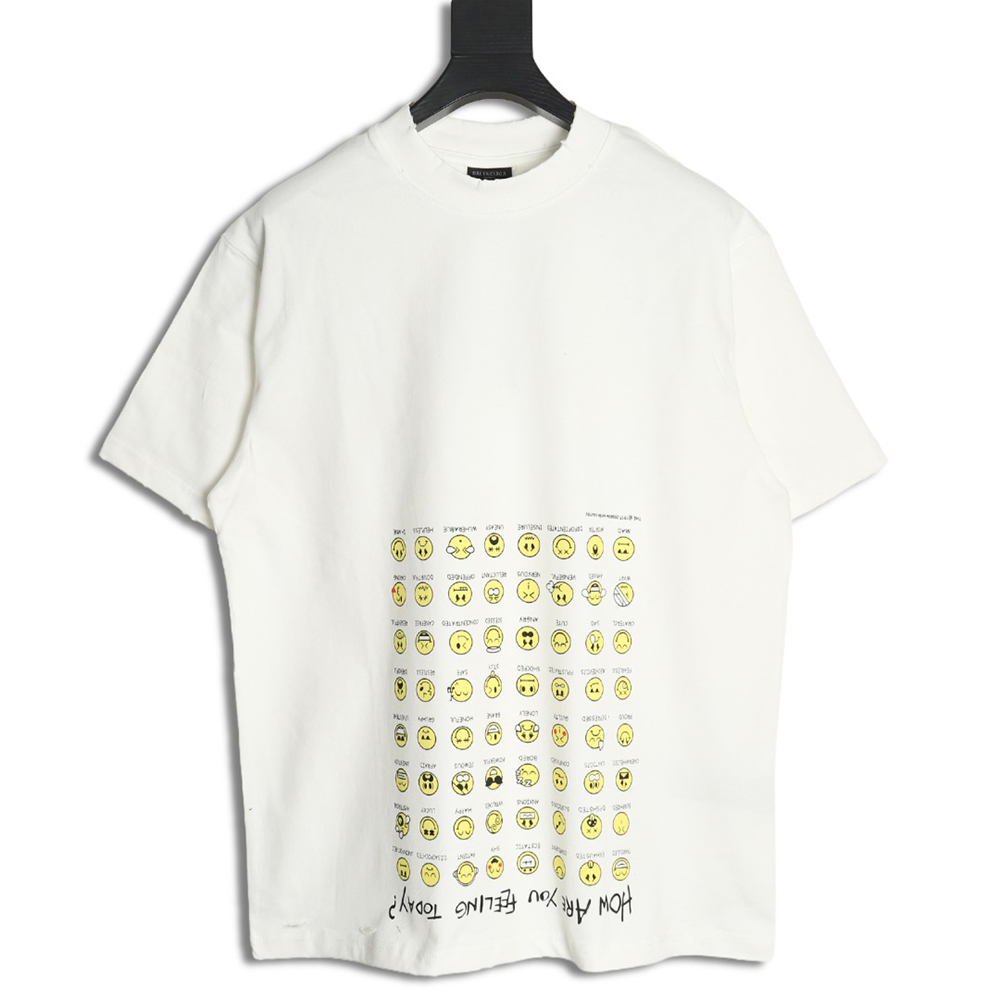 Balenciaga emoji print short-sleeved T-shirt